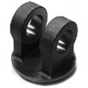 SMI hydraulic cylinder end cap double clevis eye cast steel — precision machined pin bores to customer drawing