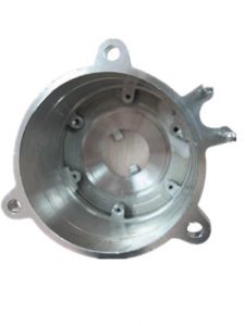SMI pump volute casing interior view showing precision cast and machined bore profile — cast iron construction to customer specification