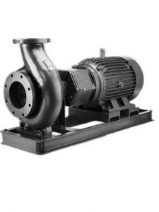 SMI industrial centrifugal pump complete assembly cast iron housing with motor and base frame — OEM supply to customer specification