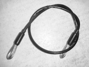 Safety cable with hooks