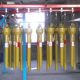 SMI PTO shaft assemblies after yellow paint finish drying on production line — batch surface treatment for export supply