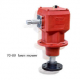 SMI 70-80 hp rotary lawn mower gearbox high-power vertical output shaft with large flange base mount — heavy-duty agricultural mowing equipment