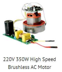 220V 350W High Speed Brushless AC Motor