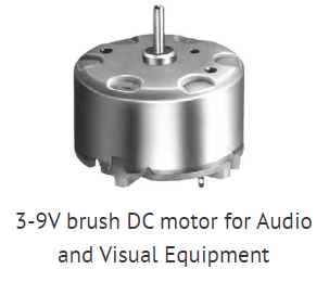 3-9V brush DC motor for Audio and Visual Equipment