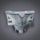 SMI customised crucible and slag hauler cast steel irregular form with structural openings - designed to customer casthouse specification