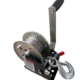 Hand crank trailer winch with steel wire rope and hook — carbon steel zinc-plated construction, 1200–3500 lb capacity range