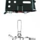 Heavy-duty winch mounting base plate with bolt pattern — engineering drawing for custom trailer and equipment frame mounting