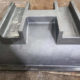 SMI steel casting salt slag bin full rear view — cast steel base, support structure and external profile for secondary aluminium smelter service