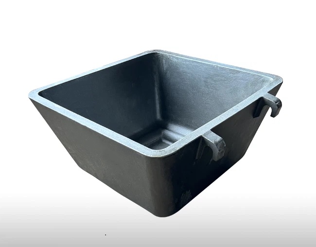 SMI alloy steel sow mold with cast fork pockets and lugs — 8630 WCB 9 alloy steel for aluminium casthouse service
