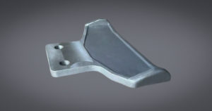 Skim blade used in aluminium melting furnace